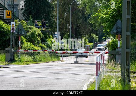 Constance, Deutschland. Mai 2020. Durch die Ausbreitung des Corona-Virus haben die Schweiz und Deutschland ihre Grenzen geschlossen. Konstanz, 9. Mai 2020 Quelle: dpa/Alamy Live News Stockfoto