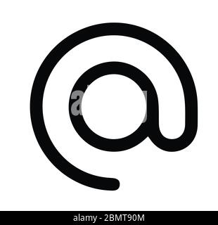 @ Symbol auf weißem Hintergrund. Stockfoto