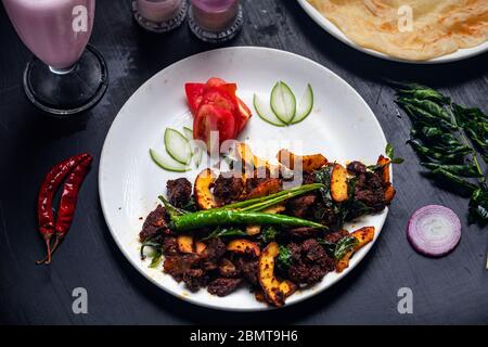 Rinderbraten mit Protta Stockfoto