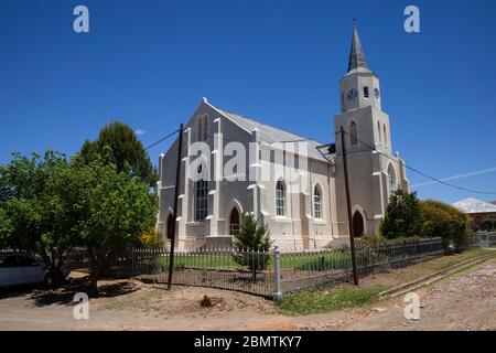 Die holländische Reformierte Kirche, Philipstown ist ein kleines Karoo Dorf im östlichen Oberkaroo, Nordkap, Südafrika Stockfoto