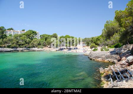 Cala D'Or auf Mallorca Juli 2013 Stockfoto