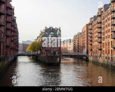 Speicherstadt, UNESCO Welterbe, Hamburg, Deutschland Stockfoto
