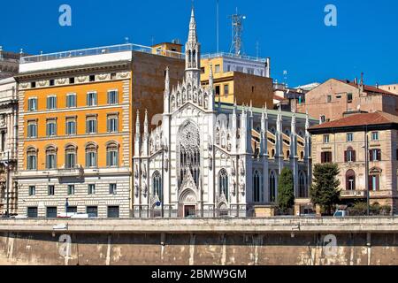 Rom. Heilige Herz Kirche der Fürbitte am Tiber-Ufer in Rom, ewige Stadt und Hauptstadt Italiens Stockfoto