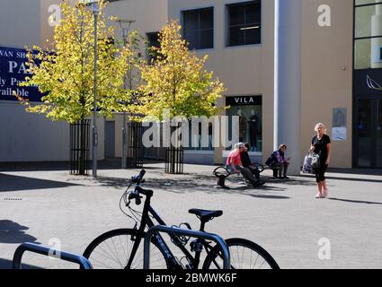 Einkaufsviertel in Dungarvan, Co. Waterford, Irland. Stockfoto