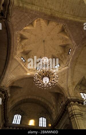Kathedrale von Havanna, Innenraum der Barockkirche aus dem 18. Jahrhundert an der Plaza de la Catedral, Altstadt, Havanna Vieja, Havanna, Kuba Stockfoto