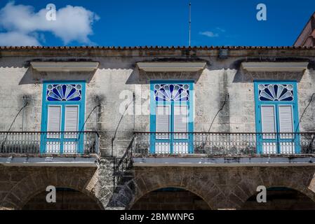 Casa del Conde de Casa Lombillo, Gebäude an der Plaza de la Catedral, Altstadt, Havanna Vieja, Havanna, Kuba Stockfoto