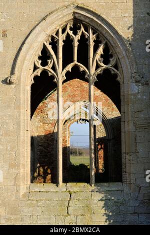 Zerstörte Kirche in Wiggenhall St. Peter, River Great Ouse, Norfolk Stockfoto