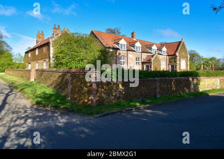 Das Haus Der Alten Schule, Das Dorf Des Burgaufstands, Norfolk Stockfoto