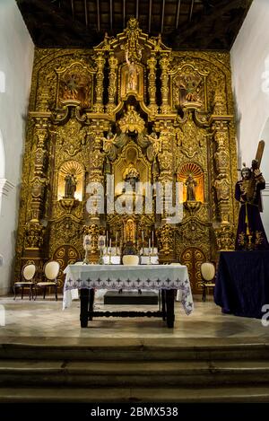 Altar der Kirche des Heiligen Johannes des Täufers, erbaut im 16. Jahrhundert und im 18. Jahrhundert im Barockstil renoviert, Remedios, Kuba Stockfoto