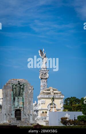Colon Cemetery, Vedado District, Havanna, Kuba Stockfoto