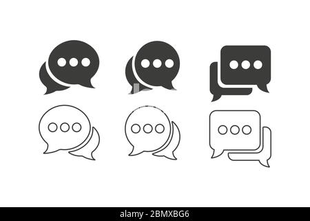 Symbol für Chat. Sprechblase Symbol vectorŒ Stock Vektor