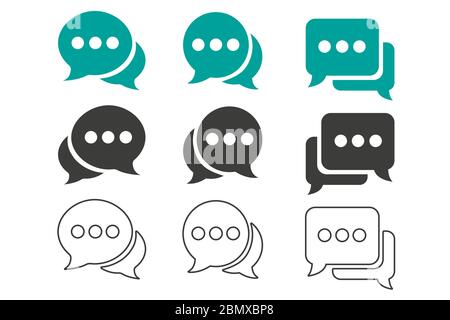 Symbol für Chat. Sprechblase Symbol vectorŒ Stock Vektor