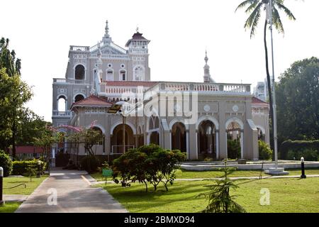 Der Aga Khan Palast, Pune, Indien, der als Gefängnis für Mahatma Ghandi diente. Stockfoto