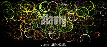 Fantastische Kreis panorama Hintergrund design Illustration Stockfoto