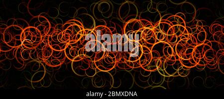Fantastische Kreis panorama Hintergrund design Illustration Stockfoto