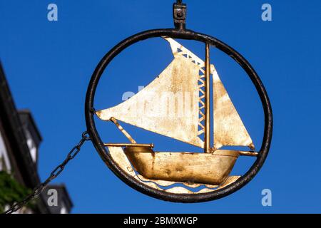 D/Düsseldorf: Kaiserswerth, Restaurant im Schiffchen Stockfoto