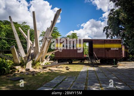 Der Tren Blindado, ein Nationaldenkmal, Gedenkpark und Museum der kubanischen Revolution, Santa Clara, Kuba Stockfoto