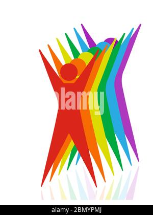 Homosexuell, Gay, Parade, Lambada Stock Vektor