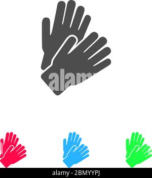 Applaus-Symbol flach. Farbpiktogramm auf weißem Hintergrund. Vektor-Illustration Symbol und Bonus-Symbole Stock Vektor