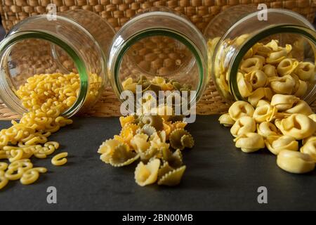 Pasta para cocinar dieta mediterranea Stockfoto