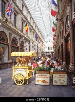 Galeries Royales Shopping Gallery, Bruxelles-Ville, Stadt Brüssel (Bruxelles), Region Brüssel-Hauptstadt, Königreich Belgien Stockfoto