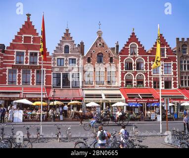 Marktplatz (Markt), Brügge (Brügge), Provinz Westflandern, Königreich Belgien Stockfoto