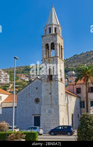 Das Dominikanerkloster und die Kirche des Heiligen Kreuzes in Dubrovnik Stockfoto