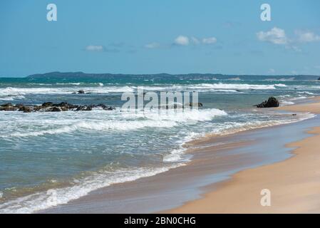 Pipa Beach, Tibau do Sul, in der Nähe von Natal, Rio Grande do Norte, Brasilien. Minas Strand in Pipa, Rio Grande do Norte, Brasilien. Stockfoto