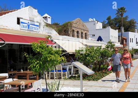 Restaurant, Neyzen Tevfik Street, Bodrum, Mugla Province, Türkei Stockfoto