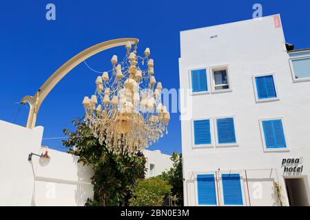 Pasaj Hotel, Neyzen Tevfik Street, Bodrum, Mugla Province, Türkei Stockfoto