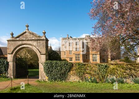 Vorderansicht des Chastelton House Building, National Trust, nahe Moreton in Marsh, Cotswolds, Oxfordshire, England Stockfoto