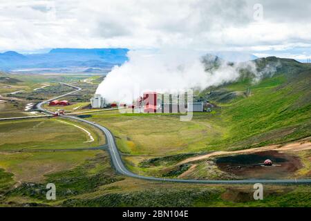 Geothermiegebiet Krafla in Island Stockfoto