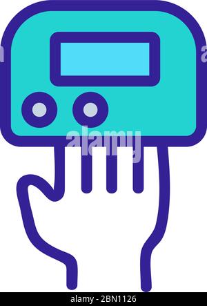 Nagelknipser Symbol Vektor Kontur Illustration Stock Vektor