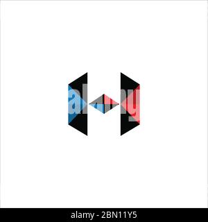 Anfangsbuchstabe hh Logo oder h Logo Vektor Design Vorlage Stock Vektor