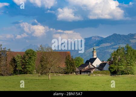 Kloster Mariazell-Wurmsbach Zisterzienserkloster am Oberen Zürichsee (Obersee) St. Gallen, Schweiz. Stockfoto