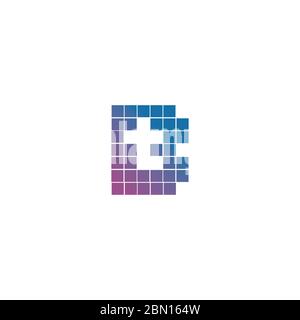 Vorlage für das TB-Logo oder das bt-Logo als Vektorgrafik Stock Vektor