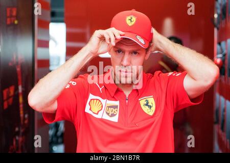 Vettel verlässt Ferrari offenbar am Ende des Jahres! Archivfoto: Sebastian VETTEL (GER, Scuderia Ferrari Mission winnow) Sebastian VETTEL (GER, Scuderia Ferrari Mission winnow) kommt aus der Box, Halbfigur, Halbfigur, Rennen am 28. Juli 2019, Formel 1, Grand Prix von Deutschland in Hockenheim/Deutschland von 07/26 - 28.07.2019, Saison 2019, å Verwendung weltweit Stockfoto