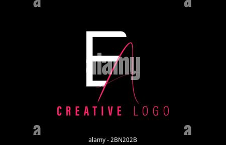 Letter AE EA Logo Design Vektorvorlage. Luxury Fashion Technology Finance Typeface Logo. Design-Vorlagen für Zeichensymbole für Schriftkonzept. Stock Vektor