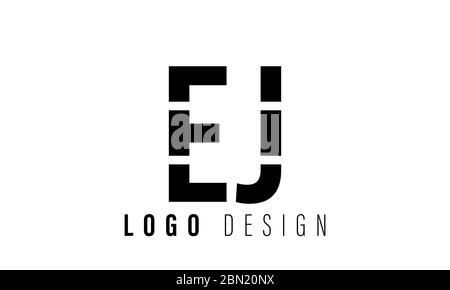 Anfängliche Basis Clean und minimal Logo. EJ je E KJ Letter Creative Fonts Monogramm Symbol Symbol. Universelles elegantes, luxuriöses Alphabet-Vektor-Design Stock Vektor