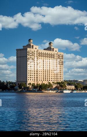 Hotel am Savannah River Stockfoto