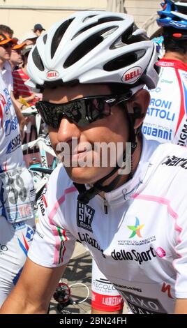 Richie Porte of Saxo Bank während der Tour d'Italie Mestre – Monte Zoncolan (222 km) am 23. Mai 2010 in Monte Zoncolan ,Italie - Photo Laurent Lairys / DPPI Stockfoto
