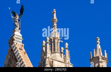 I/Toskana/Siena: Detail der Cattedrale di Santa Maria Assunta Stockfoto