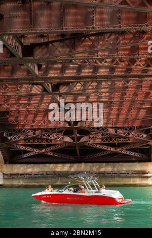 Riverwalk in Chicago Illinois Stockfoto