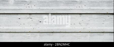 Alte Holztafel lackierte weiße Fahne Hintergrundtextur Stockfoto