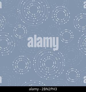 Nahtlose geometrische Muster mit verbundenen Linien und Punkten. Stock Vektor