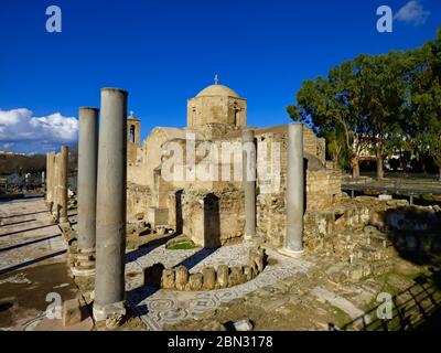 Mittelalterliche Agia Kyriaki Chrysopolitissa Kirche in Paphos, Zypern Stockfoto