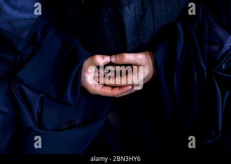 Zen Sesshin (Rückzug) in Marokko. Zazen (Meditation) Stockfoto