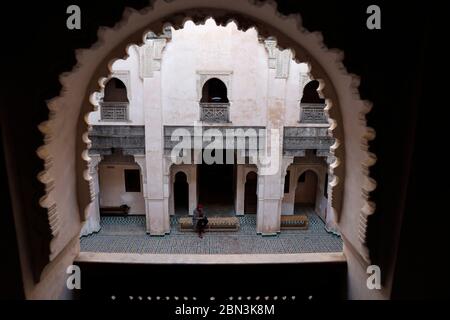 Cherratine medersa, Fes, Marokko. Stockfoto