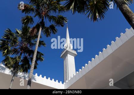 Die Nationale Moschee oder Masjid Negara. Das Minarett. Kuala Lumpur. Malaysia. Stockfoto