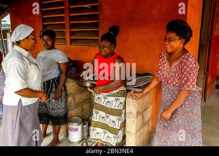 Oase der Liebe, eine katholische Zentrum für geistig Behinderte in Kpalime, Togo Stockfoto